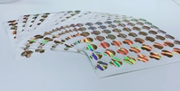 Autocollants holographiques à gratter en forme de champignon, étiquettes autocollantes pour défi d'épargne, organisateur d'argent et tableaux de récompenses