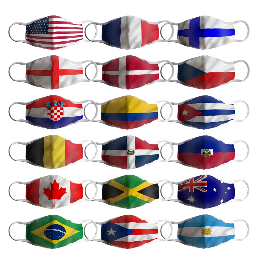 Flagnshow หน้ากากผ้าพิมพ์ลายสำหรับผู้ใหญ่,มาใหม่หน้ากากธงอเมริกันทุกประเทศปี2022