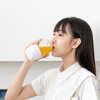 Juicer portabel rumahan baru cangkir jus bentuk kelinci Juicer portabel siswa dengan saklar pengaman Blender seluler