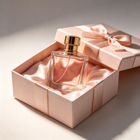 Bouteilles de parfum en verre avec pompe, logo de marque personnalisé, 30 ml, 50 ml, 100 ml, vides, vente en gros, fabricant