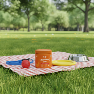 Integratori Multivitaminici 8-in-1 per Cani e Gatti Inglesi, Compresse Morbide Nutrizionali in Flaconi per la Cura degli Animali - Product Image 1