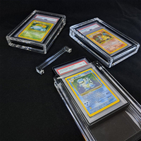JERY personnalisé aimant acrylique graduée carte à collectionner dalle acrylique vitrine pour PS-A CGC BGS TCG carte de classement dalle protecteur
