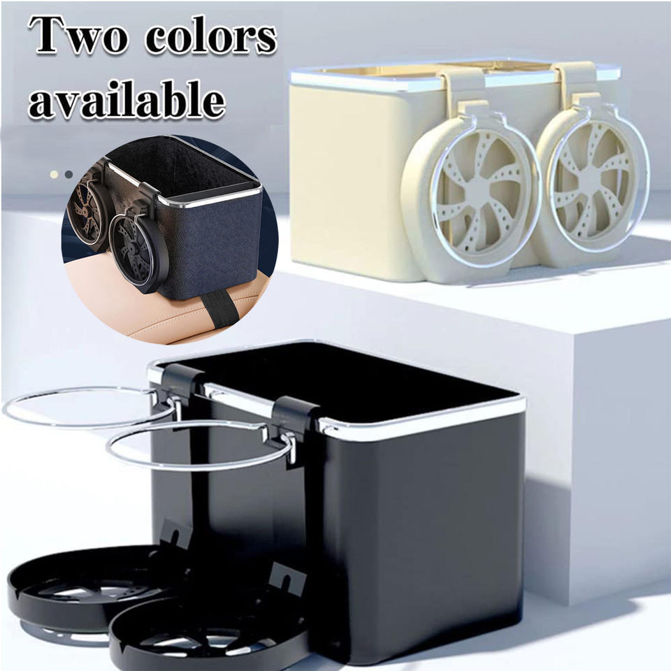 Multi-function Car Armrest Storage Box with Cup Holder - Universal ABARTH 500 Models | Auto Interior