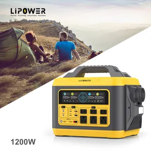 Lipower AC jeneratör saf sinüs dalga 1200w açık enerji depolama güç istasyonu güneş jeneratör kaynağı