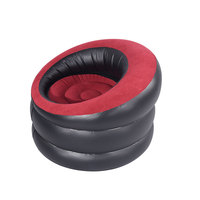 Ensemble de canapés gonflables en PVC floqué moderne en gros, meubles de salon, coin camping