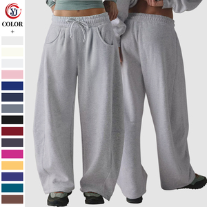 <span class=keywords><strong>Pantalon</strong></span> <span class=keywords><strong>de</strong></span> survêtement personnalisé pour <span class=keywords><strong>femme</strong></span>, <span class=keywords><strong>doublé</strong></span> polaire, coupe ample, jambe large, thermique en coton pour l'hiver avec poches - Product Image 1