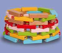 Jouets éducatifs - Blocs à empiler pour bébés, jeu interactif parent-enfant, jeu de tirage, jouet d'empilage type Jenga