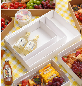 Customizable Kraft Paper <strong>Box</strong> Set Big Rectangular <strong>Long</strong> Containers Rigid Square <strong>Box</strong> for Cake and Sugar for Food Storage - Product Image 5