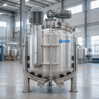 Cuve de mélange en acier inoxydable SUS304 de 500-5000L avec agitateur homogénéisateur pour la fabrication de savon liquide et de détergent