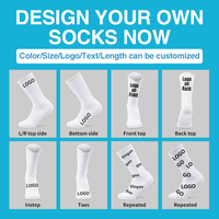 Chaussettes en coton à Compression pour hommes, bas avec Logo personnalisé Sox, marque, pour le Basketball, l'athlétisme