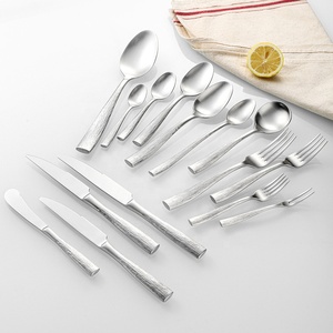 Vente en gros usine – Ensemble de couverts de luxe en acier inoxydable 304, design miroir poli, style européen, pour steak, couteau, fourchette et cuillère - Product Image 3