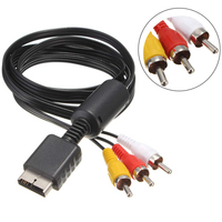 Câble vidéo-audio RCA AV composant HD 1.8M 6FT pour SONY Playstation 2 3 PS2 PS3 jeu mince HDTV Audio vidéo 5 ligne de cordon RCA