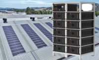 Rak modul baterai tegangan tinggi terpasang lifepo4 baterai 384V 100kwh sistem penyimpanan energi surya