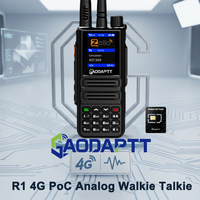 Radio bidirectionnelle portable analogique et 4G LTE GaodaPTT, double mode, VHF UHF, Zello, clavier complet, interphone mobile avec carte SIM