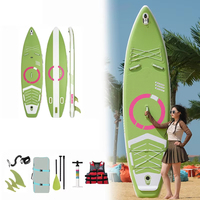 Planche à pagaie gonflable longue pour sports nautiques et pêche, avec accessoires complets pour le surf
