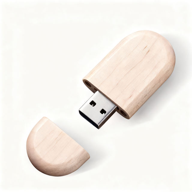 Wooden Custom USB 3.0 Flash Drive 1GB-128GB Eco-Friendly with Custom Logo