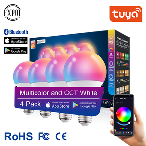 Fxpot thông minh <span class=keywords><strong>LED</strong></span> bóng đèn RGB 15Watt <span class=keywords><strong>E27</strong></span> tuya cho với Alexa và Google Nhà Giao hàng nhanh - Product Image 2