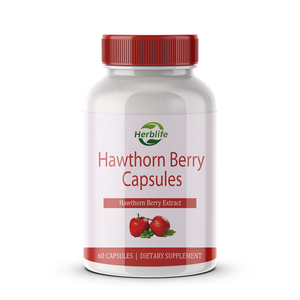 Capsules d'extrait de baies d'aubépine en marque blanche OEM pour une circulation sanguine saine et un bien-être cardiovasculaire – Complément alimentaire - Product Image 1
