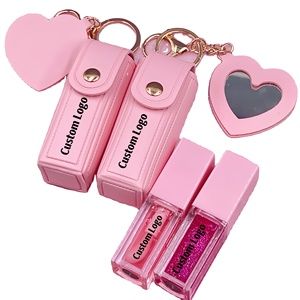 2025 Grosir Tas Lipstik Kulit Gantungan Kunci <span class=keywords><strong>Lip</strong></span> Oil Pengubah Warna Label Pribadi <span class=keywords><strong>Lip</strong></span> <span class=keywords><strong>Gloss</strong></span> Vegan Tahan Lama Melembapkan - Product Image 1