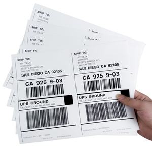 Étiquettes autocollantes Likexin 2 up 8,5x11 pouces, 100 feuilles, compatibles laser/jet d'encre, pour expédition - Feuille entière - Product Image 2