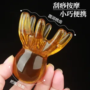 Poulpe Massage Peigne Poulpe Cheveux Peau Masseur Tête Méridien Point Tête Thérapie Peigne Grandes Dents Larges En Gros - Product Image 3