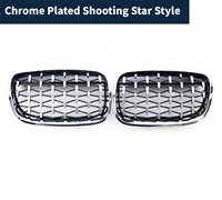 Pour BMW X5 E70 2007-2013, calandre avant chromée noire brillante, calandre avant de remplacement, accessoire de garniture