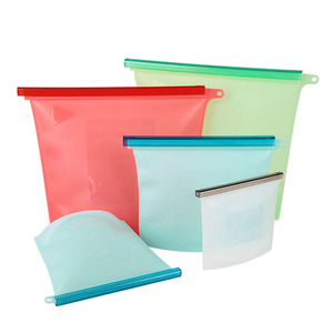 HYRI 2024 Popular Silicone Self-Sealing Bag <strong>Freezer</strong> Soup Water Fridge Food Grade Storage <strong>Container</strong> <strong>Box</strong> - Product Image 1