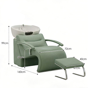 Sillón de Barbería de Alta Gama Personalizable con Lavabo, Pedal y Tapicería de Cuero PU para Salón de Belleza - Product Image 6