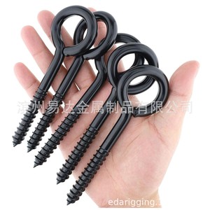 Tornillos autorroscantes con ojo Eda Black M6 M8 M10 de hierro cincado para madera de alta resistencia - Product Image 5