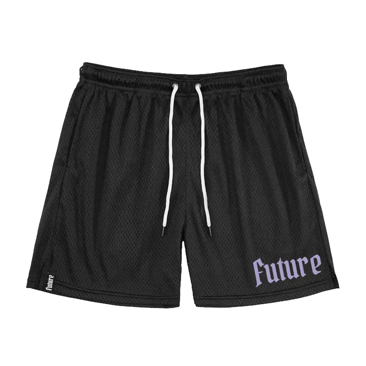 Shorts de ginástica masculino com logotipo personalizado de alta qualidade e tecido de malha