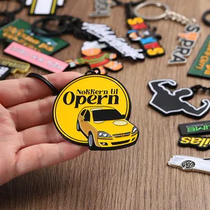 Personalizado Epoxy Metal Keychains Logotipo Personalizado Keychain 2d 3D Esmalte Macio Chaveiro Carta Nome Porte Clef Personalizable