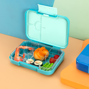 กล่องข้าว Aohea ปลอดสาร BPA รูปทรงสี่เหลี่ยมผืนผ้า กล่องข้าวแบบแบ่งช่อง 4 ช่อง ทำจาก Tritan สำหรับเด็ก กล่องพลาสติกใส่อาหารสำหรับโรงเรียน - Product Image 5