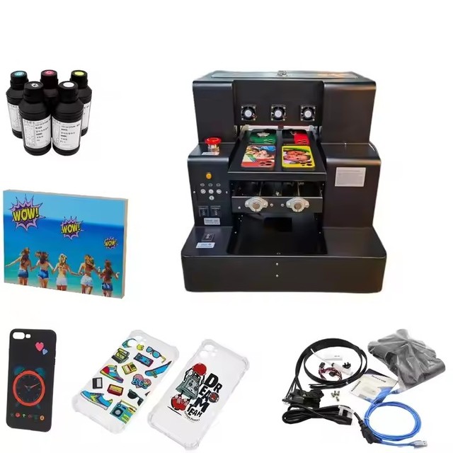 A3 XP600 L805 Varnish UV Printer DTF for Printing UV Ink on Bottle Pen Phone Case Golf Ball-Flatbed A3 A4 UV Inkjet Printer