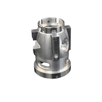 Connecteur de tuyau multi-ports en acier inoxydable non standard, pièces usinées CNC 5 axes OEM