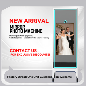 Wedding Selfie Mirror Photo Booth Software <b>Machine</b> Interactive Touch Magic Mirror Photo Booth Coin Operated <b>Games</b> - Product Image 3