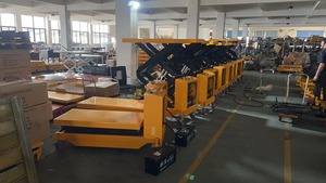 Manual/Electric Hydraulic Lifting Platform <strong>Scissor</strong> Flatbed Trolley Push Trolley Mobile Small Lifts for Hand <strong>Carts</strong> &amp; Trolleys - Product Image 5