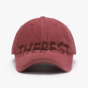Gorra de béisbol de uso diario personalizada 100% algodón Distress con logotipo de impresión personalizado - Product Image 6