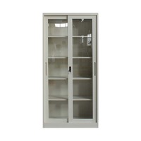 Meubles de bureau scolaire, armoire en acier à porte coulissante, armoire de rangement de fichiers en métal à bas prix