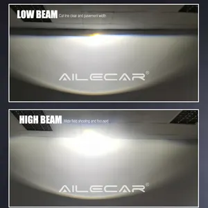 Ailecar Hot Bán Chiếu 3 Inch LED Ống Kính Máy Chiếu Công Suất Cao 5800K 6000K Tất Cả Các Nhôm LED Đèn Pha Chiếu