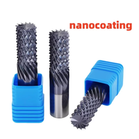 Brocas de Carburo Sólido para Fresado de Extremo de Maíz, Herramientas CNC de Grabado de Dientes Planos para Madera, PCB, PVC, Fresa de Fibra de Carbono