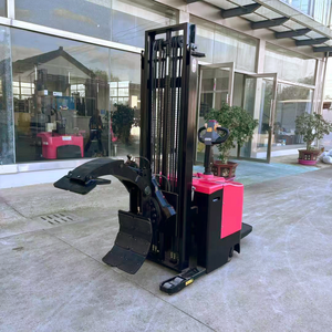 Equipo de manejo de rollos 1000kg Capacidad 2,5 m Altura de elevación <span class=keywords><strong>Material</strong></span> Elevador de rollos Apilador eléctrico con abrazadera de rollo de papel - Product Image 4