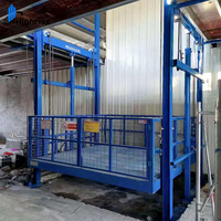 China Factory Hydraulischer Doppelführungsschienen-Hebebühnen aufzug für Lager