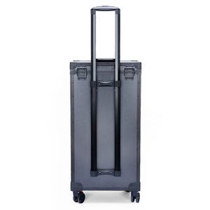 Chariot de transport multi-niveaux personnalisé en aluminium argenté ou noir pour outils de barbier avec tiroirs - Product Image 6