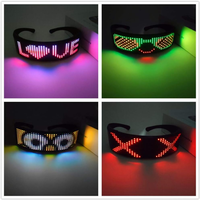 Lunettes Bluetooth personnalisées à LED pour fête Lunettes intelligentes à affichage LED, pour discothèque, festivals, Noël, anniversaire