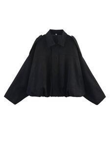 <span class=keywords><strong>Trench</strong></span> Chic Invernale da <span class=keywords><strong>Donna</strong></span>, Giacca a Vento Corta Elegante e Aderente con Cerniera, Maniche Lunghe e Revers - Product Image 2