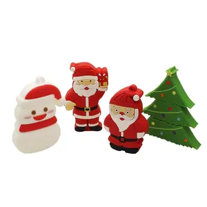 Christmas Santa Claus Shape Cartoon Usb Flash Drive 2G 4G 8G Cartoon Cute For Gift Thumb Drive 32gb 64gb Pendrive Disks