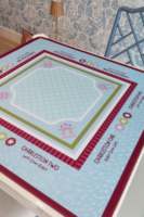Tapis de Mahjong Américain en Gros avec Motif Floral Mandala Rose Vibrant, Tapis de Jeu Antidérapant en Caoutchouc pour Joueurs de NMJL