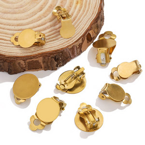 Clip per le orecchie in acciaio inossidabile senza clip per le orecchie forate accessori per orecchini Anti-allergici fai da te <span class=keywords><strong>gioielli</strong></span> fatti <span class=keywords><strong>a</strong></span> <span class=keywords><strong>mano</strong></span> - Product Image 2