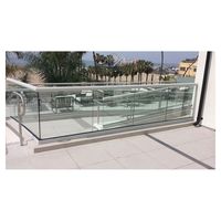 Rampe en verre en U Prima Factory avec protection en verre trempé pour balcons et escaliers – Performance durable