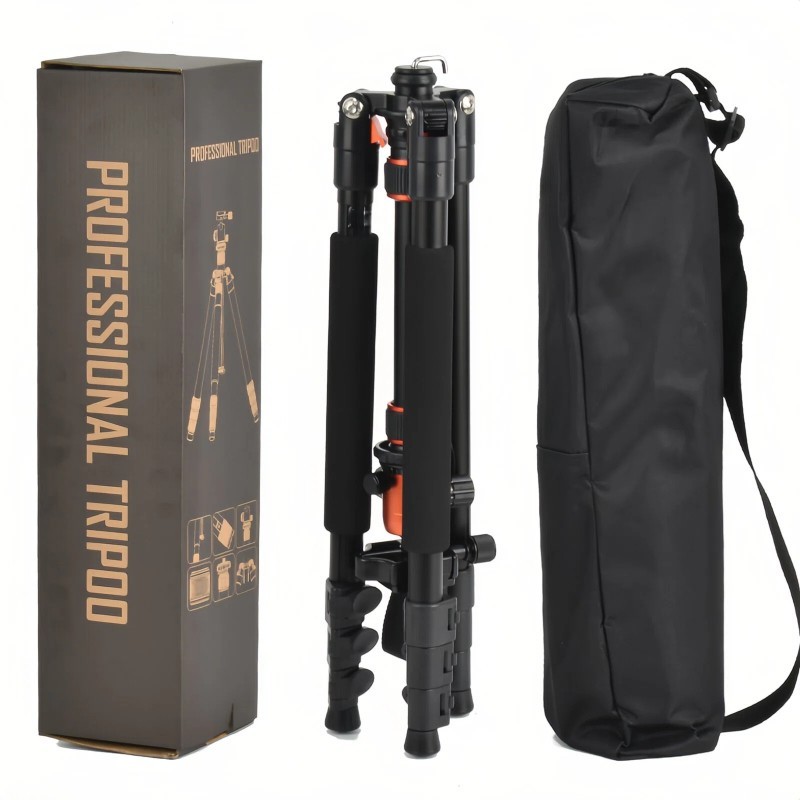 1.7m Professional DSLR Camera Tripod – Folding Universal Stand with Ball Head - View 2